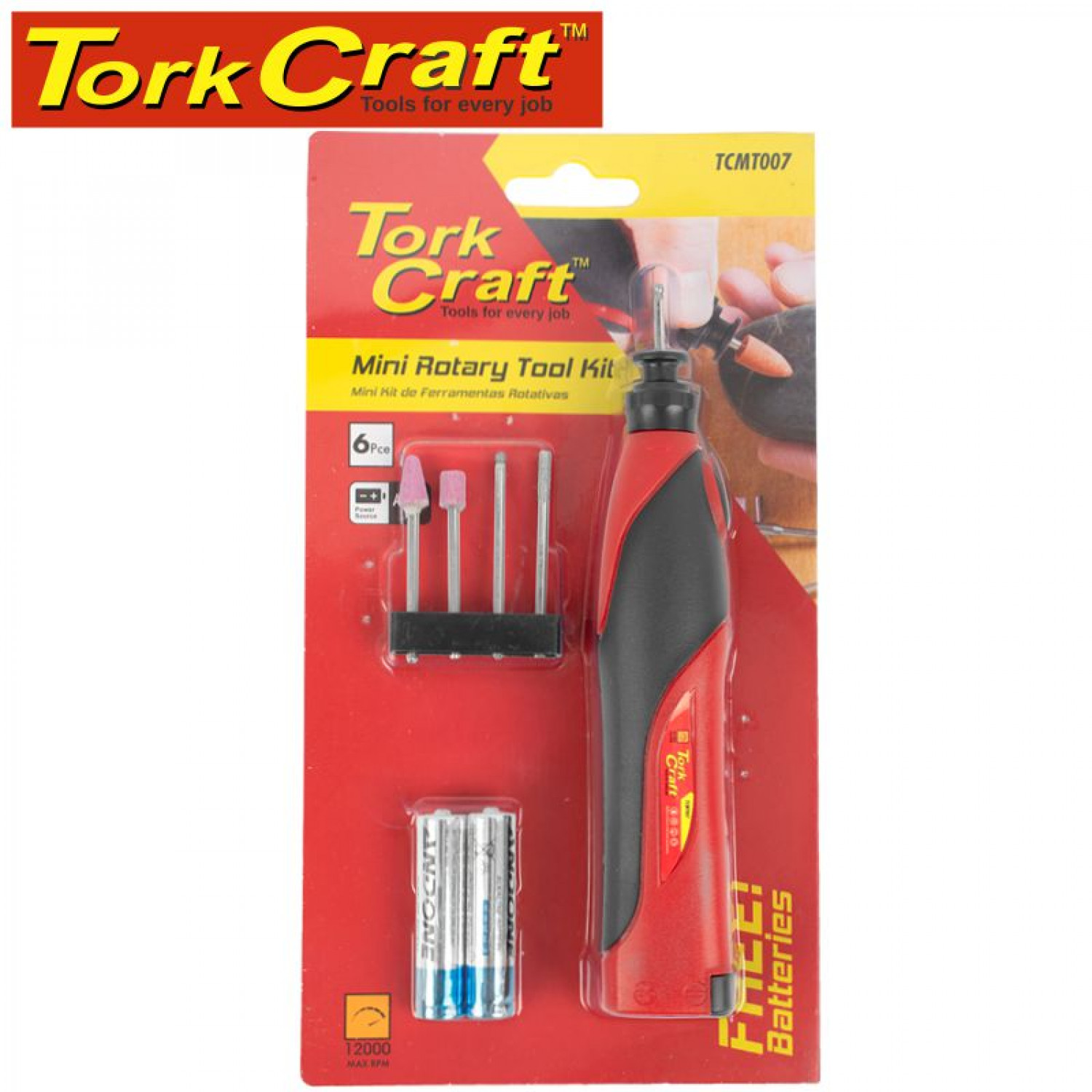 Mini Rotary Tool Kit 5pc 3v 2 X Aaa Bat Incl.