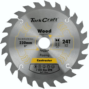 Blade Contractor 230x24t 30/1/2 Circular Saw Tct