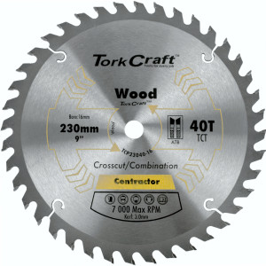 Blade Contractor 230 X40t 16mm Circular Saw Tct