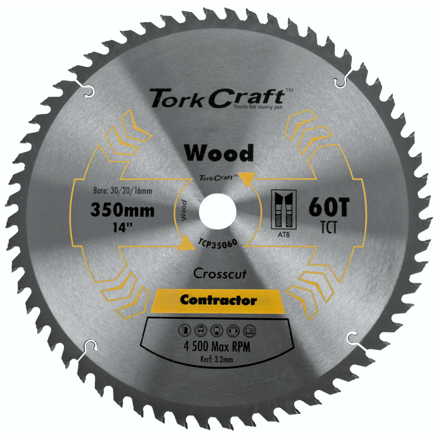 Blade Contractor 350 X 60t 30 Circular Saw Tct
