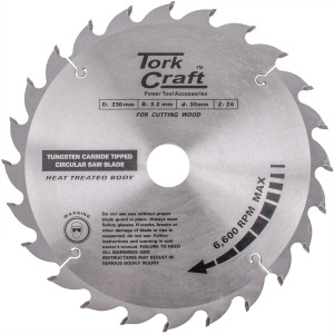 Blade Tct 230 X 24t 30/1/20 Atb Positive Profesional Industrial