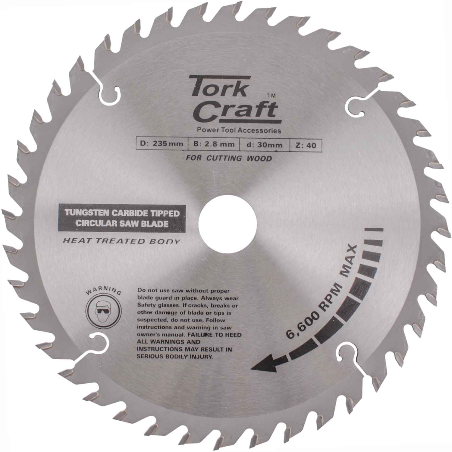 Blade Tct 235 X 40t 30/25/16 Atb Positive Profesional Industrial