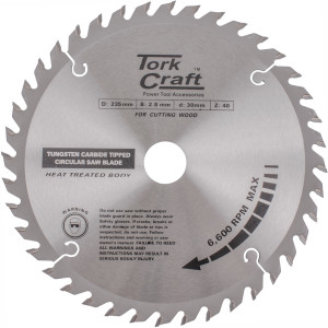 Blade Tct 235 X 40t 30/25/16 Atb Positive Profesional Industrial