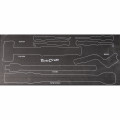 Tool Box 154 Pce 3 Drawer & Top Tray 535x255 X 315mm Track Box