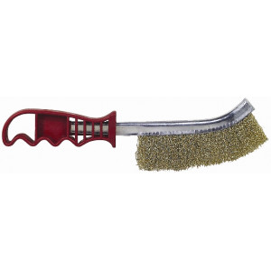 Wire Hand Brush Rust Resistant Brass Coated Steel Wire