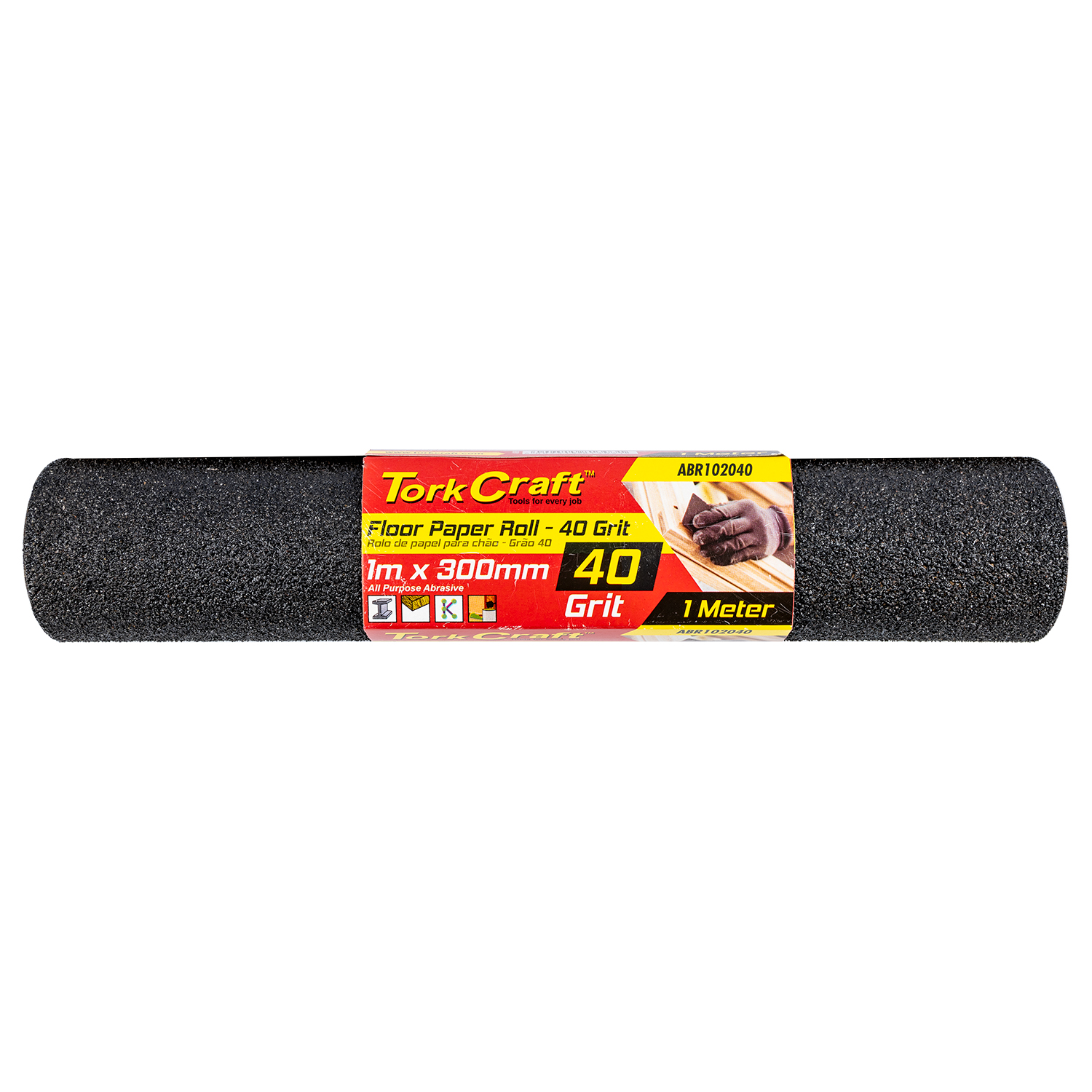 Floor Paper Roll 300mm X 1m 40 Grit