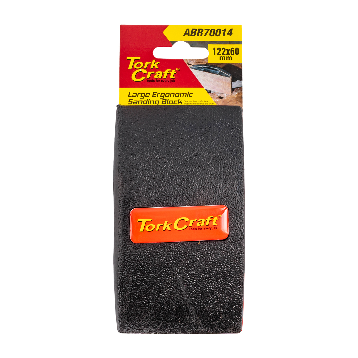 Sanding Block Ergonomic 122 X 66 For Hand Use Black
