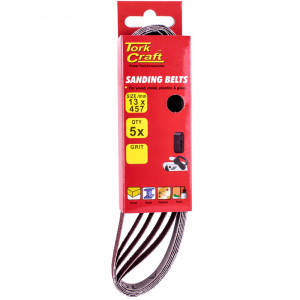 Powerfile Sanding Belt 13 X 457mm 80 Grit 5/pk