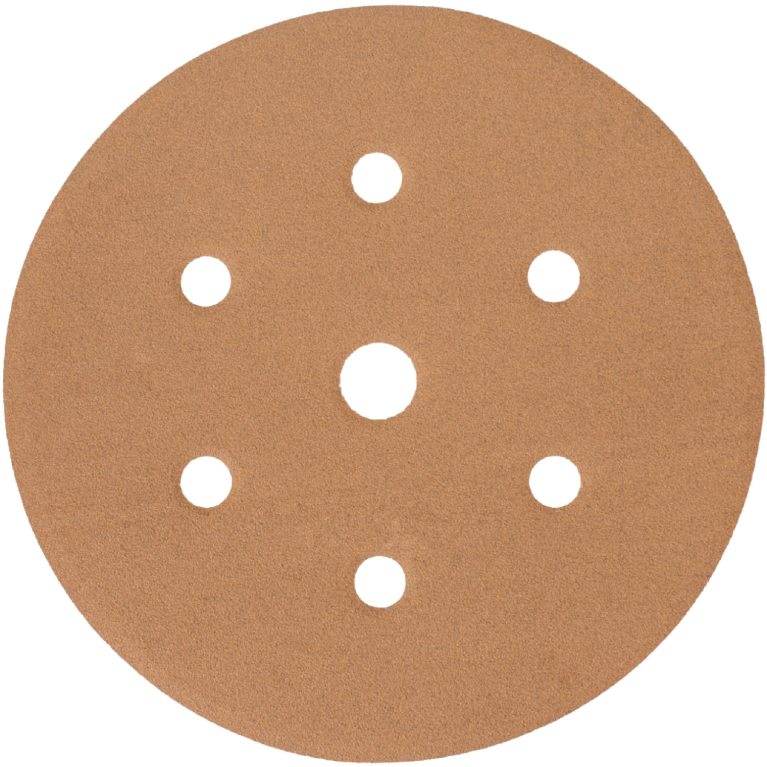 Gold Disc (50 Pieces) 320 Grit 150mm X 6+1 Holes Hook And Loop