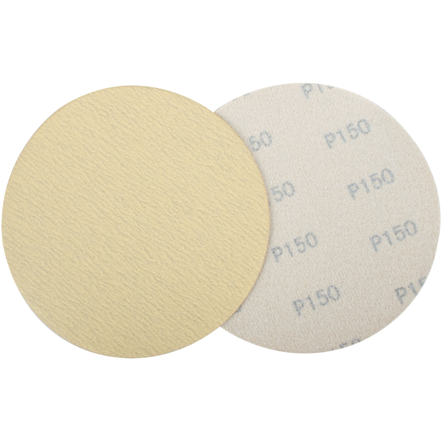 Gold Disc (50 Pieces) 150 Grit 150mm Without Hole Hook And Loop