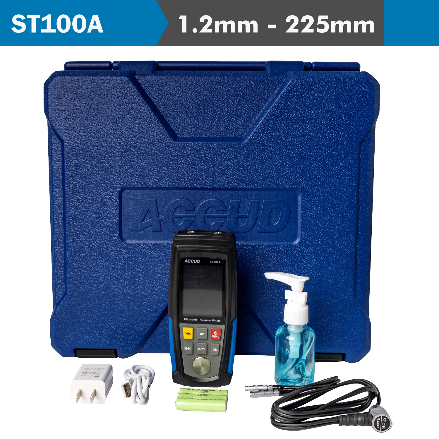 Ultrasonic Thickness Gauge 1.2-225mm Steel