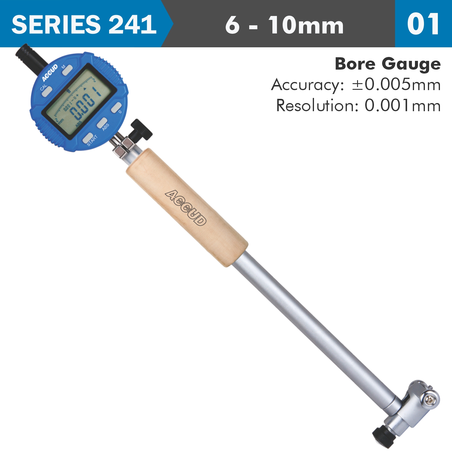 Dig. Precision Bore Gauge 6-10mm 0.012mm Acc. 0.001mm Grad.
