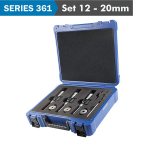 Dig. 3 Points Inside Micrometer Set 12-20mm (micrometers Inc. 12-16 16