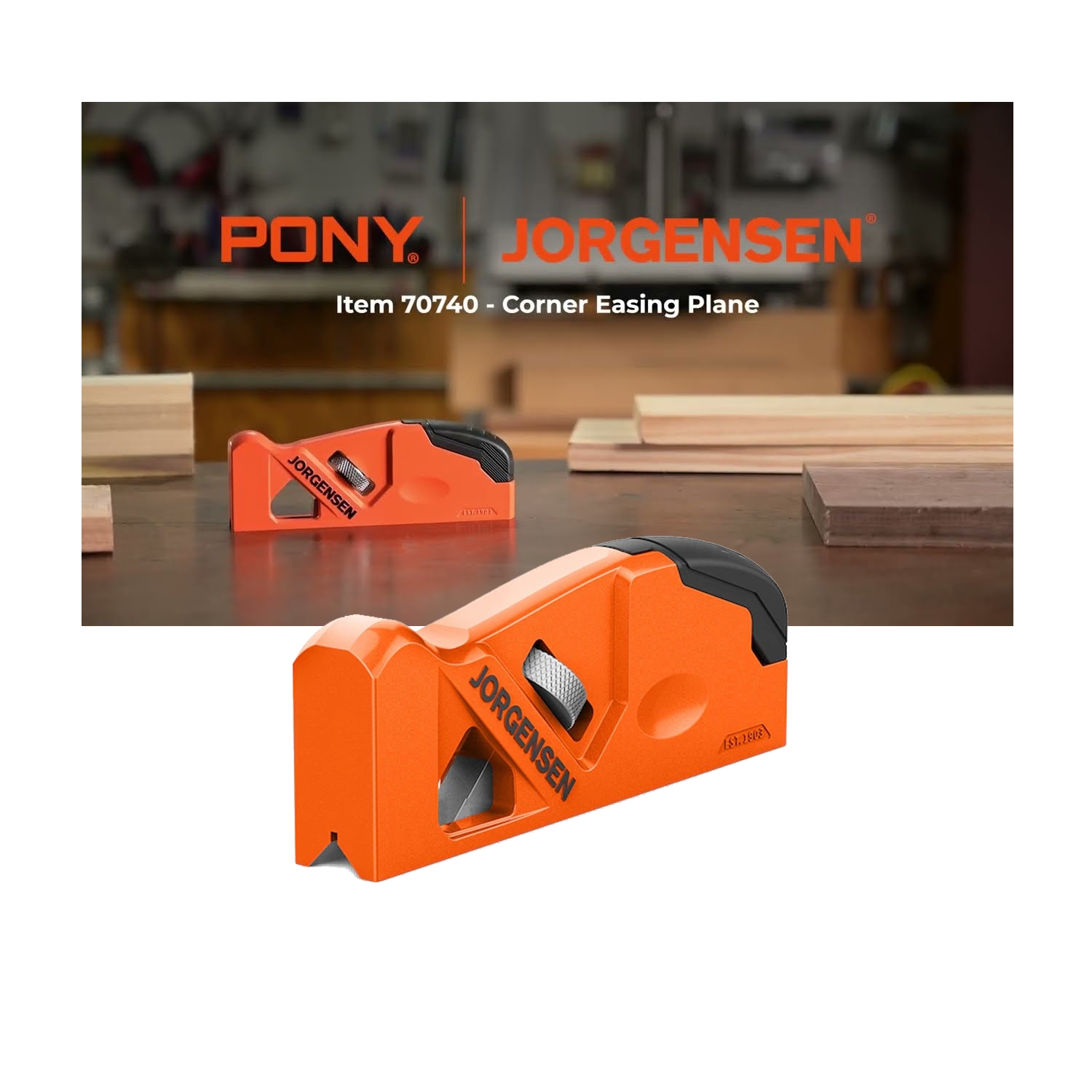 Hand Plane Corner Easing Plane W/45 (degree) Chamfer Blade Jorgens