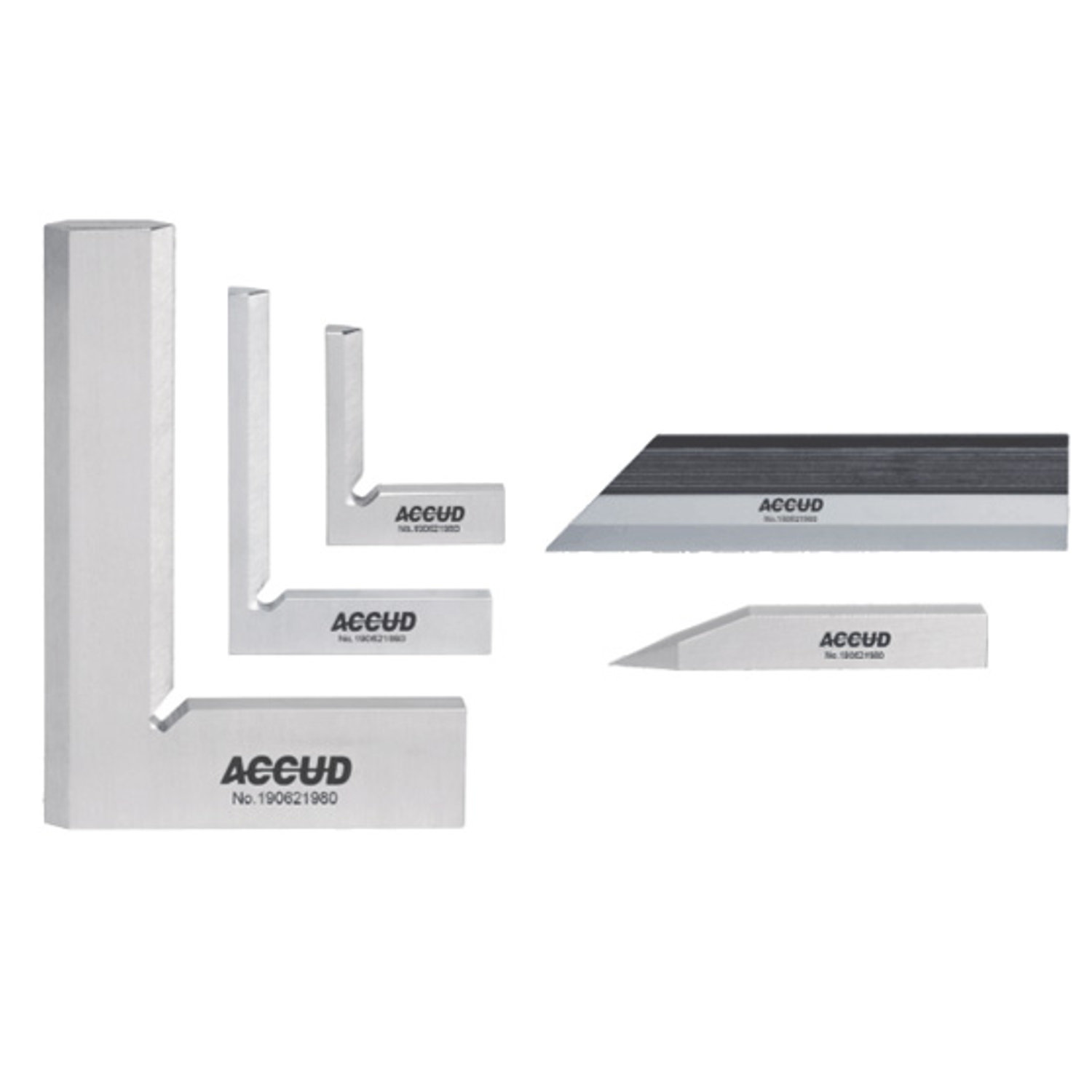 5pc Square Set - 3pc Square 1pc Scriber 1pc Straight Edge 100mm