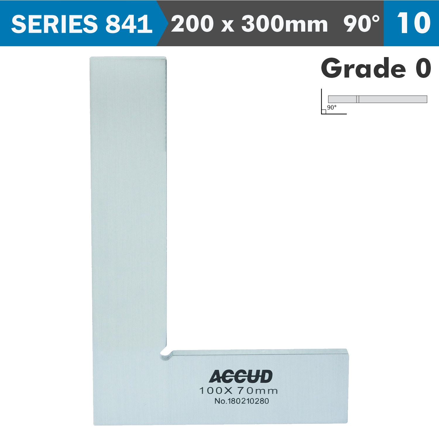 Flat Edge Square 90 Deg. Grade 0 300x200mm
