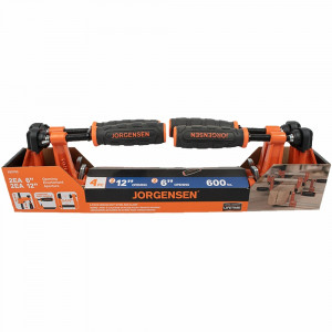 Jorgensen Medium Duty Steel Bar Clamp 4pc Set 2 X 150mm & 2 X 305mm
