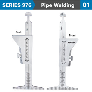 Pipe Welding Gauge 7 X Measuring Appl. 35,45,60,30,1.6,2.4mm, 37.5deg.