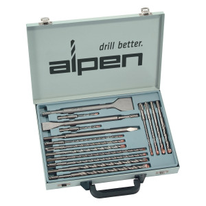 Use Alp50001sds Plus Drill And Chisel Set 16 Piece In Metal Carry Case