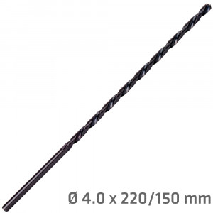 Hss Drill Bit 4mm 220 X 150 Extra Long
