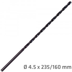 Hss Drill Bit 4.5mm 235 X 160 Extra Long