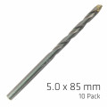 Masonry Drill Bit Long Life 5 X 85mm 10 Pack