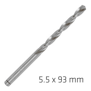 ALPEN Pro Hss 5.5mm Drill Din 338 Rn 135 Split Point Plastic Wallet (