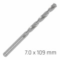 ALPEN Pro Hss 7mm Drill Din 338 Rn 135 Split Point Plastic Wallet