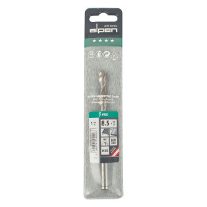 ALPEN Pro Hss 8.5mm Drill Din 338 Rn 135 Split Point Plastic Wallet