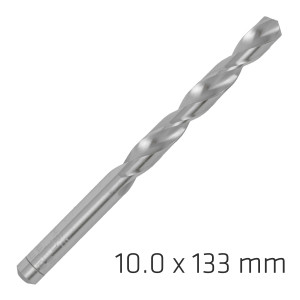 ALPEN Pro Hss 10mm Drill Din 338 Rn 135 Split Point Plastic Wallet
