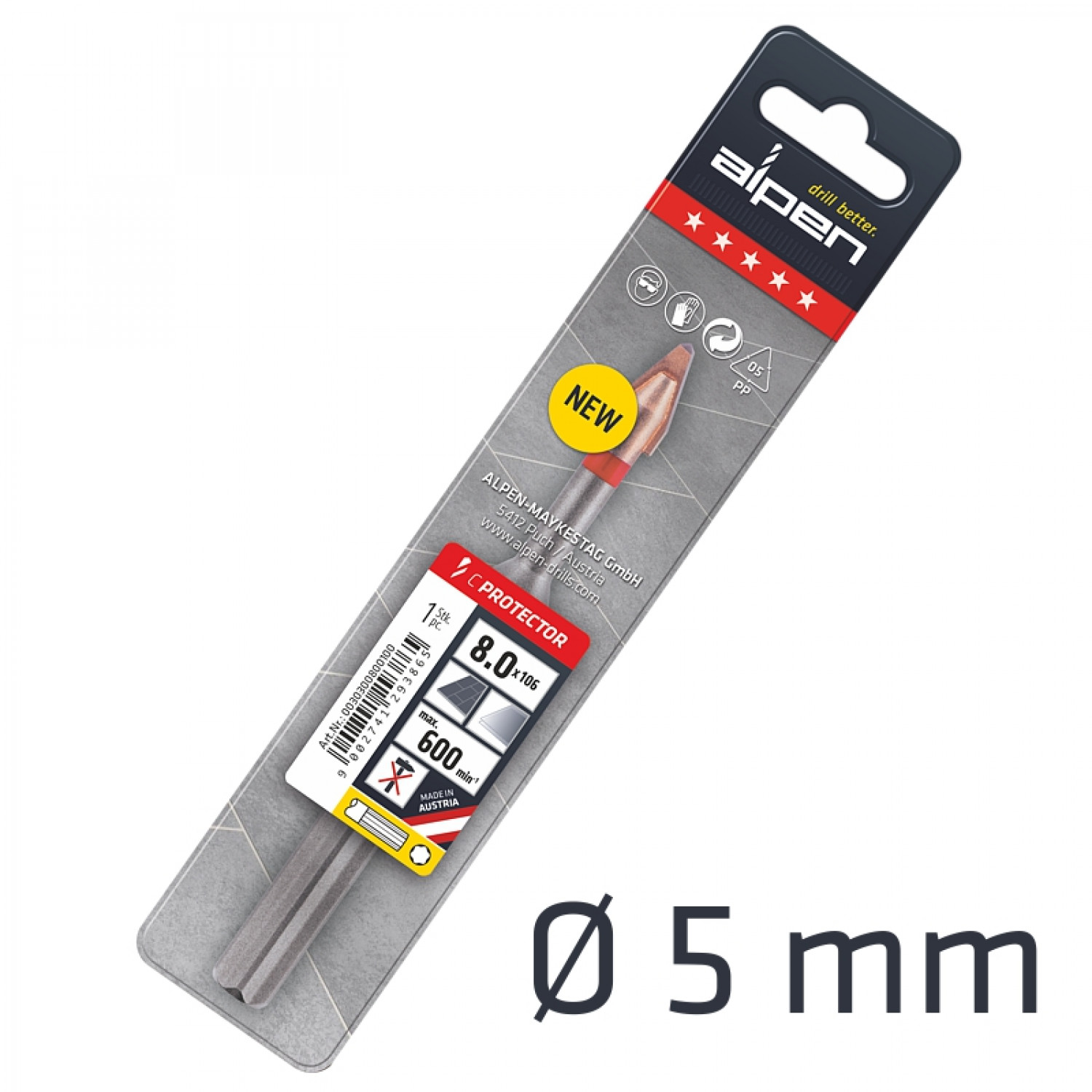 5.0mm Porcelain C Protector Drill Bit