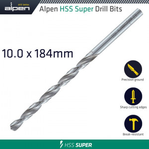 Hss Drill Bit Long 10 X 184mm Bulk