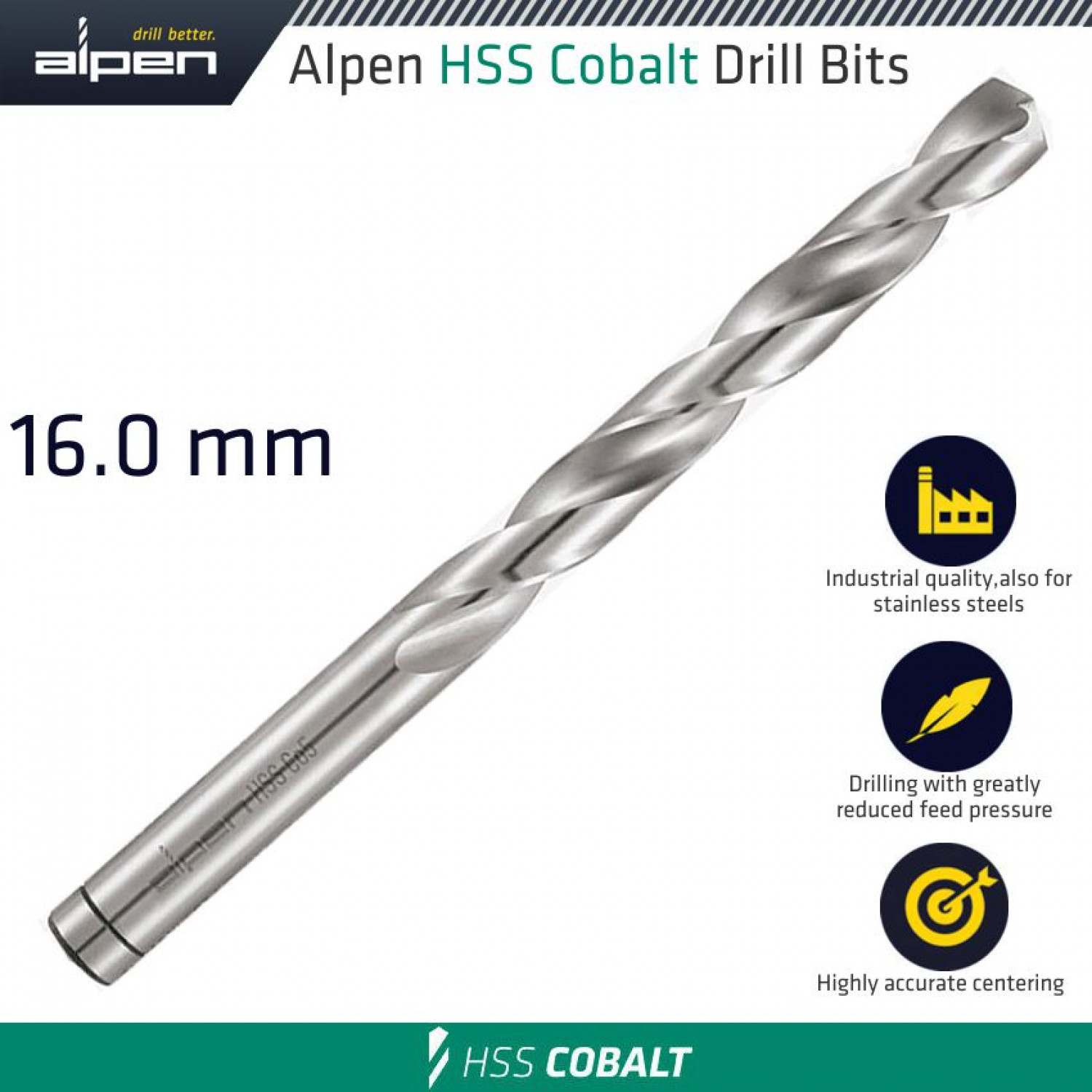 Hss Cobalt Din 338 16mm Bulk