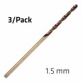 Hss Sprint Master 1.5mm X3 Sleeved Din338 ALPEN Drill Bit