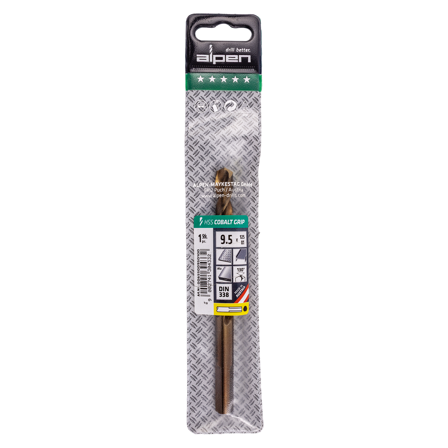 Hss Cobalt 9.5 Plw Grip 3-sided