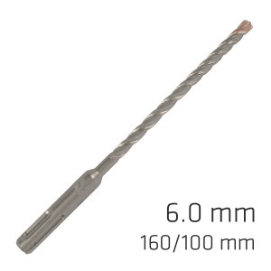 Force X 6.0 X 160/100 Sds-plus Rebar Drill Bit X4 Cutting Edges - Bulk