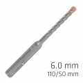 Force X 6.0 X 110/050 Sds-plus Rebar Drill Bit X4 Cutting Edges