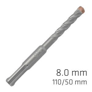 Force X 8.0 X 110/050 Sds-plus Rebar Drill Bit X4 Cutting Edges