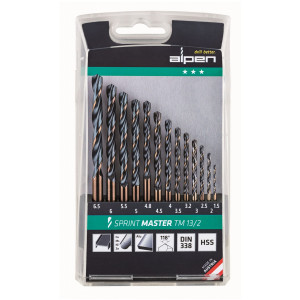 Hss Sprint Master Drill Bit Set 13 Piece 1.5-6.5 3.2+4.8 Tm13-2