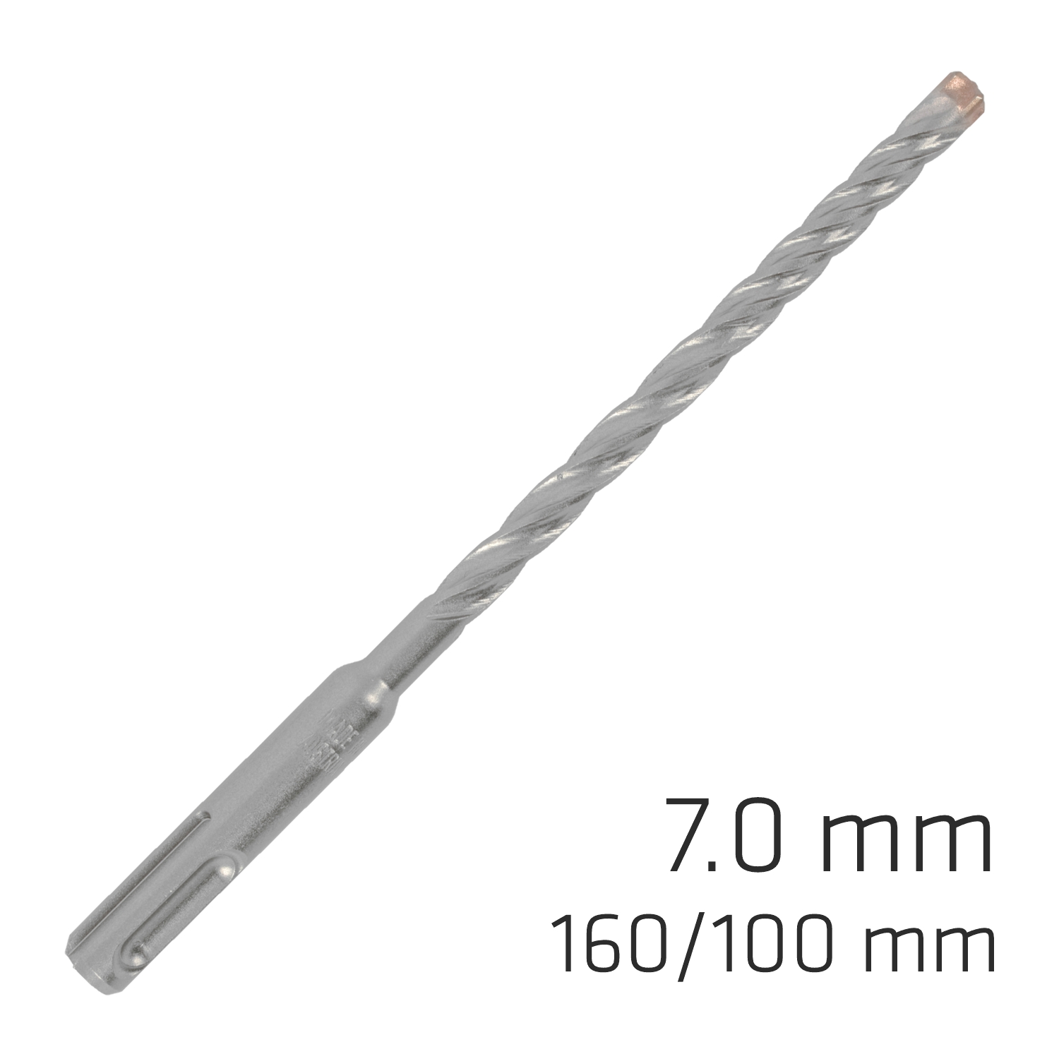 Force X 7.0 X 160/100 Sds-plus Rebar Drill Bit X4 Cutting Edges