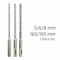 Sds Plus F4 5 6 8 X160mm 3 Pce Set