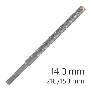 Force X 14.0 X 210/150 Sds-plus Rebar Drill Bit X4 Cutting Edges