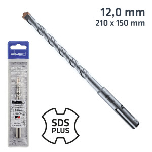 Sds Plus 210x150 12.0mm Hammer Bit Plastic Wallet