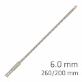 Force X 6.0 X 260/200 Sds-plus Rebar Drill Bit X4 Cutting Edges