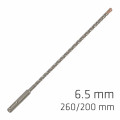 Force X 6.5 X 260/200 Sds-plus Rebar Drill Bit X4 Cutting Edges