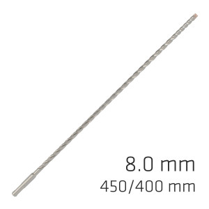 Force X 8.0 X 450/400 Sds-plus Rebar Drill Bit X4 Cutting Edges