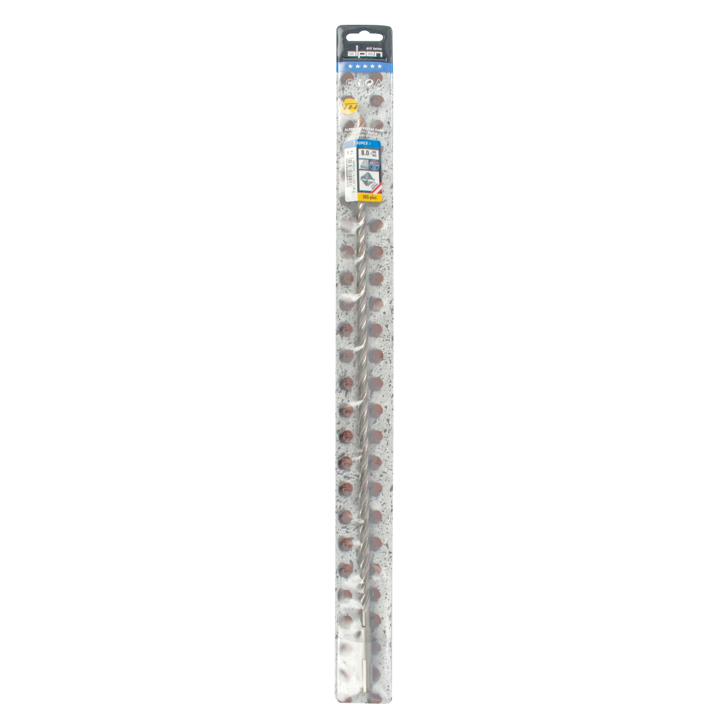Force X 8.0 X 450/400 Sds-plus Rebar Drill Bit X4 Cutting Edges