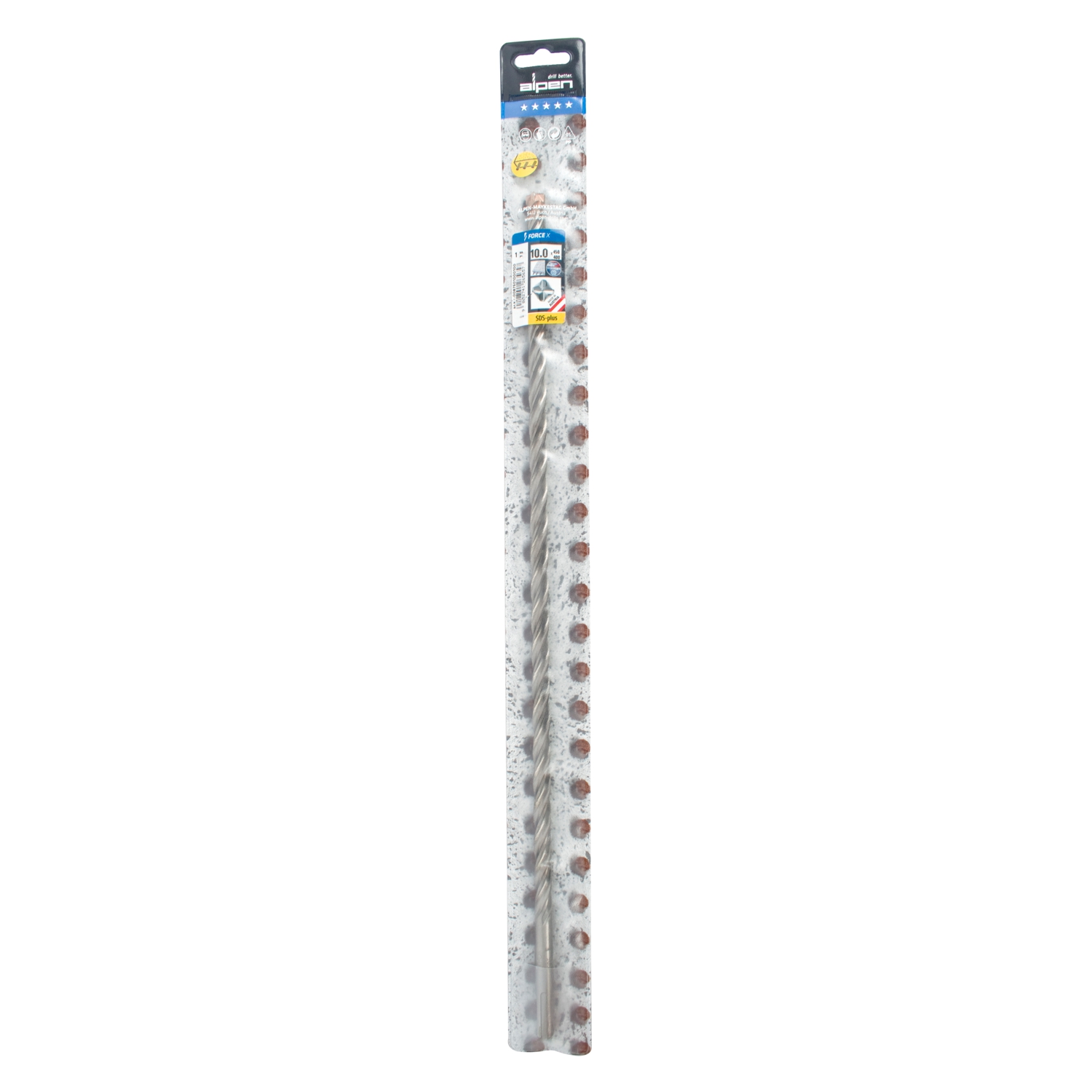 Force X 10.0 X 450/400 Sds-plus Rebar Drill Bit X4 Cutting Edges