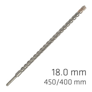 Force X 18.0 X 450/400 Sds-plus Rebar Drill Bit X4 Cutting Edges