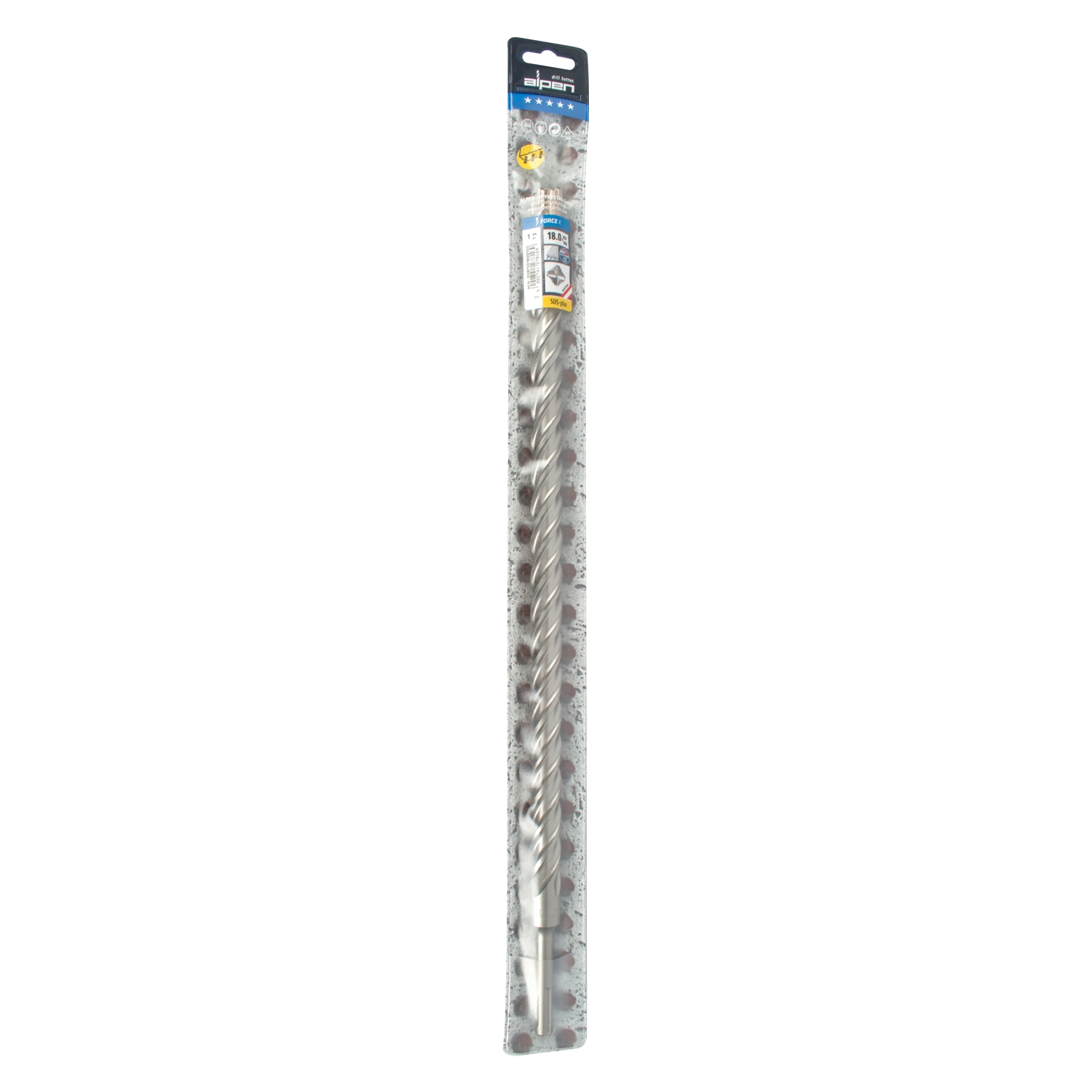 Force X 18.0 X 450/400 Sds-plus Rebar Drill Bit X4 Cutting Edges